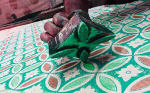 چاپ دستی روی پارچه